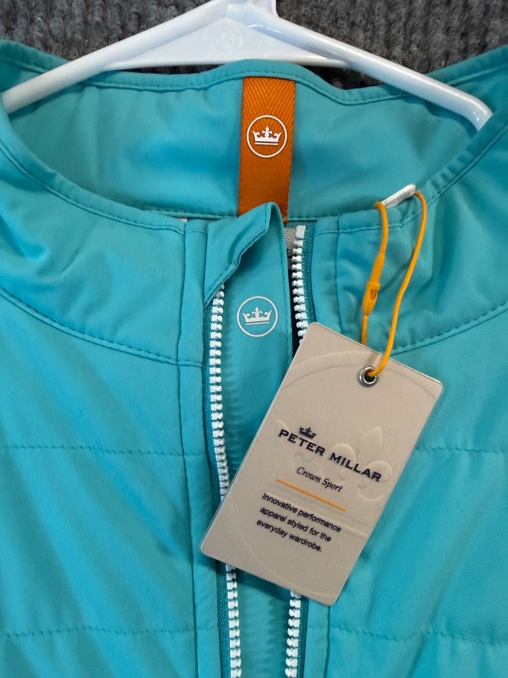NEW Peter Millar Hyperlight Merge Full Zip Performance Golf Jacket Reef Medium - Picture 9 of 14